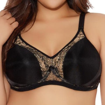 Yvette underwire moulded Black bra
